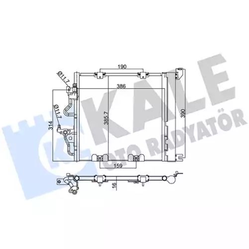 KALE Klima Radyatörü Kondanser 393600