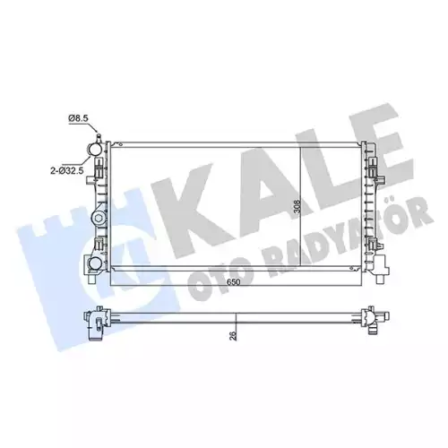 KALE Motor Su Radyatörü 345835