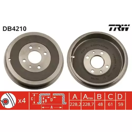 TRW Arka Fren Kampanası DB4210