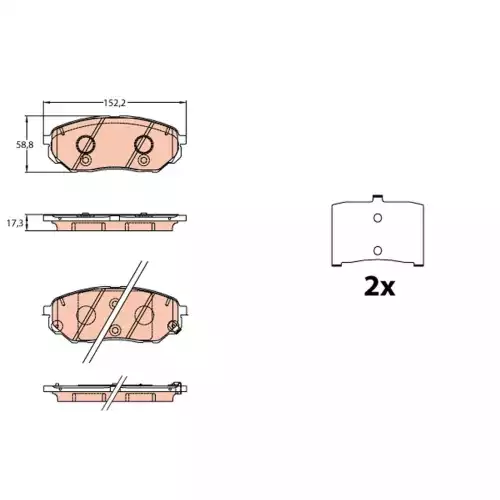 TRW Ön Fren Balatası GDB3638