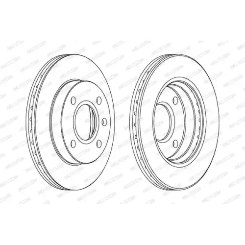 FERODO Ön Fren Diski Havalı 239.7Mm DDF766