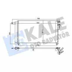 KALE Klima Radyatörü Kondanser 345235
