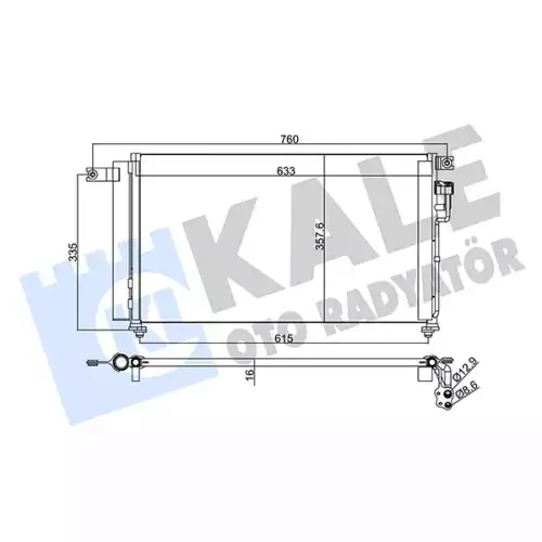 KALE Klima Radyatörü Kondanser 345235
