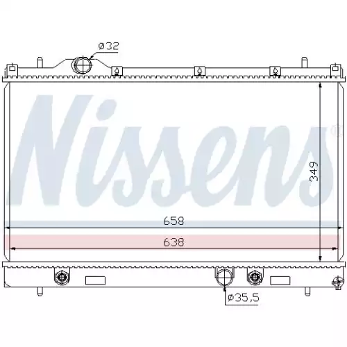 NISSENS Motor Su Radyatörü 69209