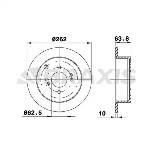 BRAXIS Arka Fren Diski AE0204