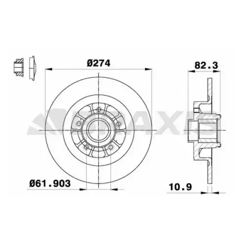 BRAXIS Arka Fren Diski AD0232