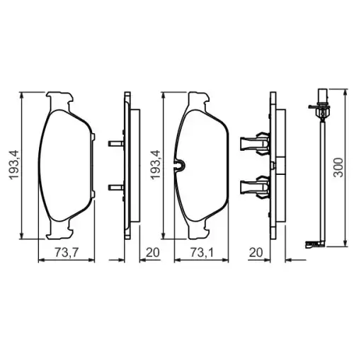 BOSCH Ön Fren Balatası Tk 0986494447