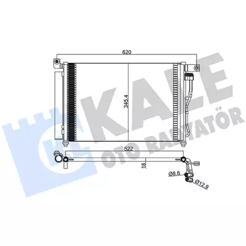 KALE Klima Radyatörü Kondanser 391400