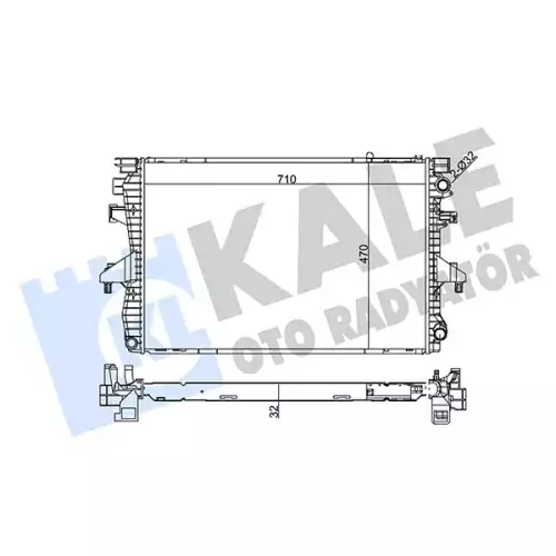 KALE Motor Su Radyatörü 354000