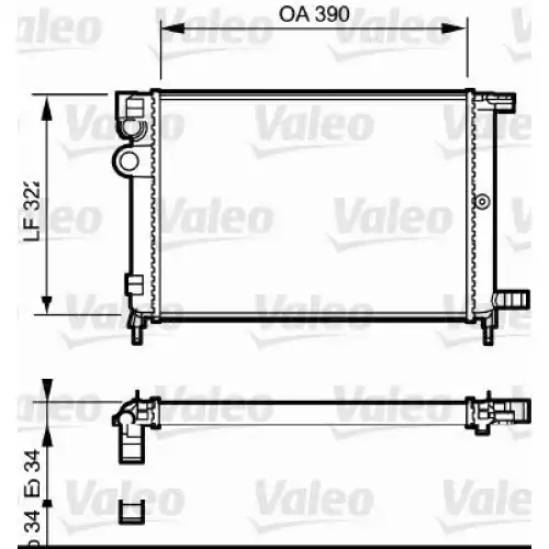 VALEO Motor Su Radyatörü 731177