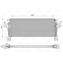 VALEO Turbo İntercool radyatörü 818566