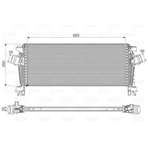 VALEO Turbo İntercool radyatörü 818566