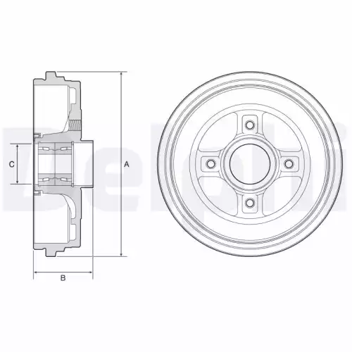 DELPHI Arka Fren Kampanası BFR626