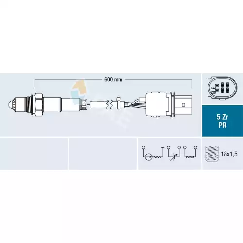 FAE Lambda Oksijen Sensörü Ön FAE 75030