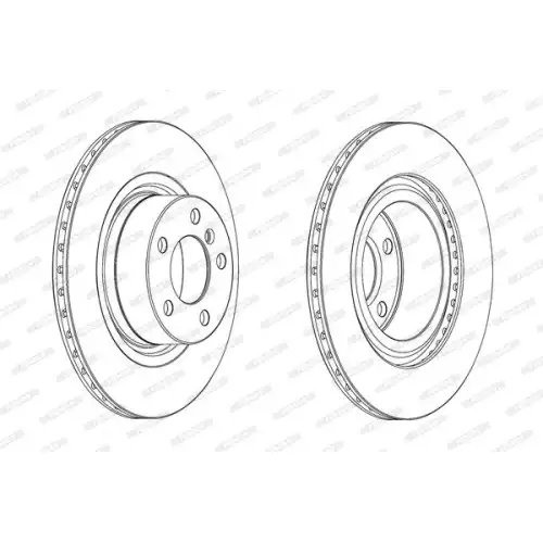 FERODO Arka Fren Diski Hava Kanallı DDF2038C