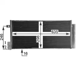 MAHLE Klima Radyatörü Condanser AC-505 001S