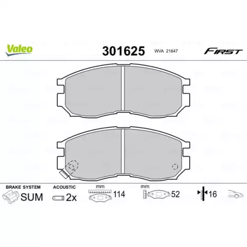 VALEO Ön Fren Balatası Tk 301625