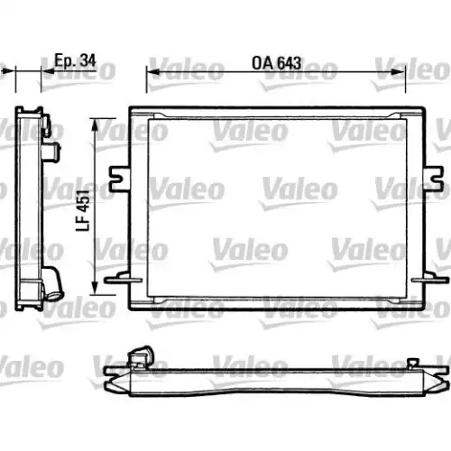 VALEO Motor Su Radyatörü 811348