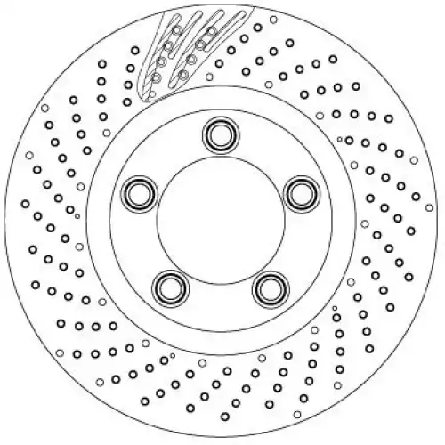 TRW Ön Fren Diski Sol Delikli 330mm DF6542S