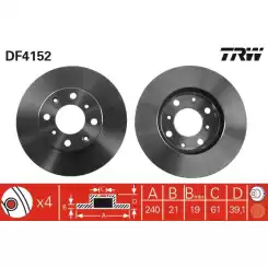 TRW Ön Fren Diski Havalı 240.4mm DF4152