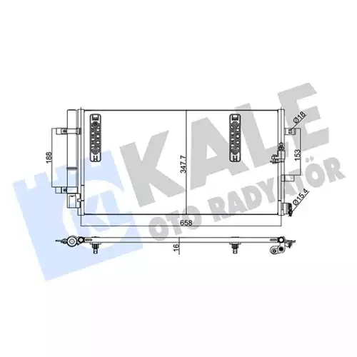 KALE Klima Radyatörü Kondanser 375800