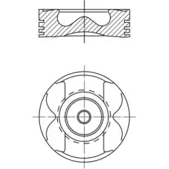 MAHLE Motor Pistonu konik Tip 88.00mm 0045600