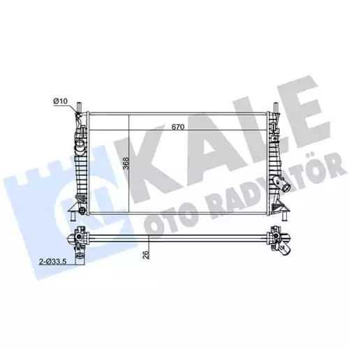 KALE Motor Su Radyatörü 356300