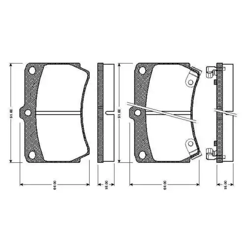 BOSCH Ön Fren Balatası Tk 0986TB2107