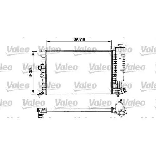 VALEO Motor Su Radyatörü Klimasız Manuel 730957