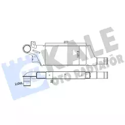 KALE Turbo Radyatörü Intercooler Aluminyum Plastik Brazing 345040