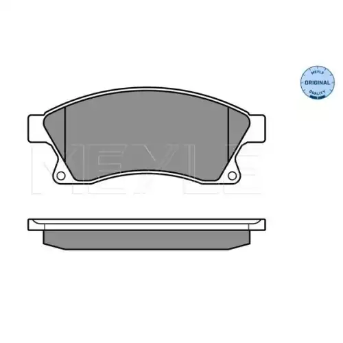 MEYLE Ön Fren Balatası 15 Inch 276mm Diskler İçin 025 250 3118/W