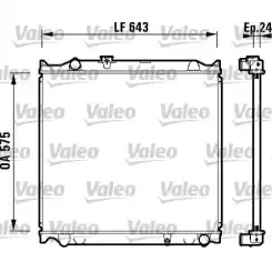 VALEO Motor Su Radyatörü 734205