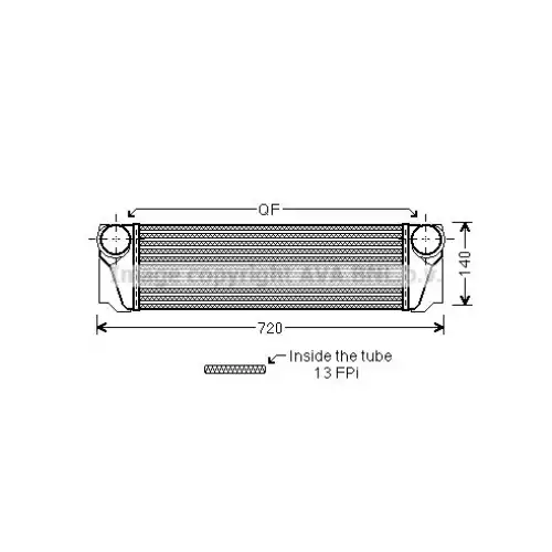 AVA Turbo İntercooler Radyatörü BW4374