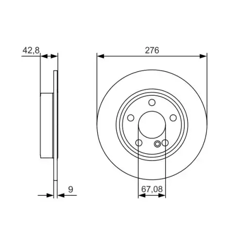 BOSCH Arka Fren Diski 0986479A03