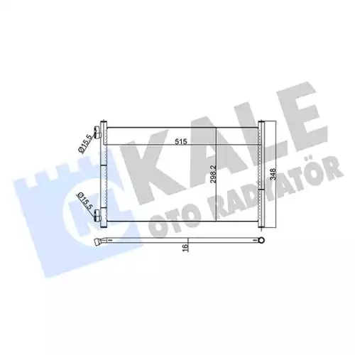 KALE Klima Radyatörü Kondanser Brazing 350560