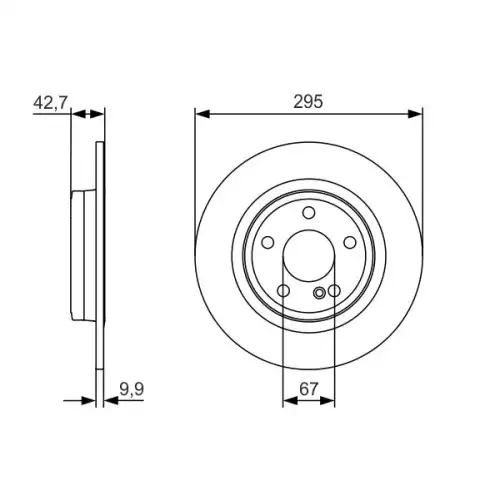 BOSCH Arka Fren Diski Adet 0986479A04