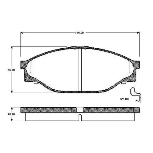 BOSCH Ön Fren Balatası Tk 0986TB2684