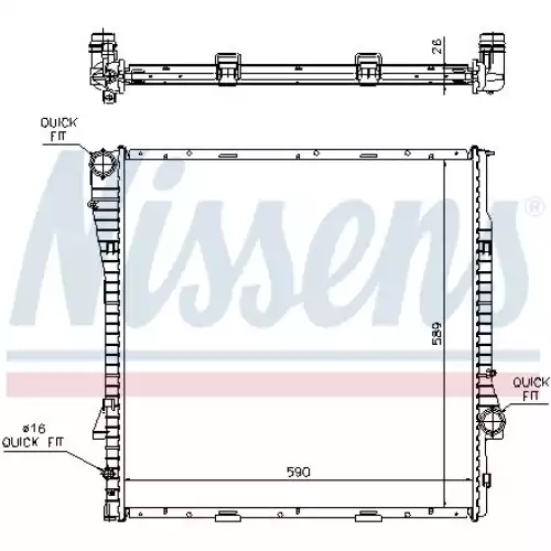 NISSENS Motor Su Radyatörü 60788A