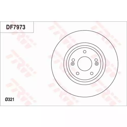 TRW Ön Fren Diski Havalı 321.5.mm DF7973