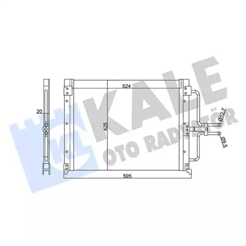 KALE Klima Radyatörü Kondanser 342845