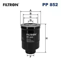 FILTRON Mazot Filtre PP852