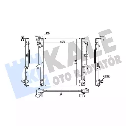 KALE Motor Su Radyatörü 370400