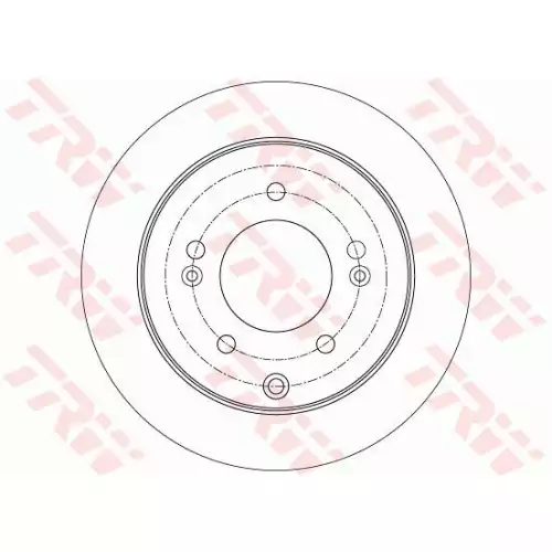TRW Arka Fren Diski Düz 262.5.mm DF7819