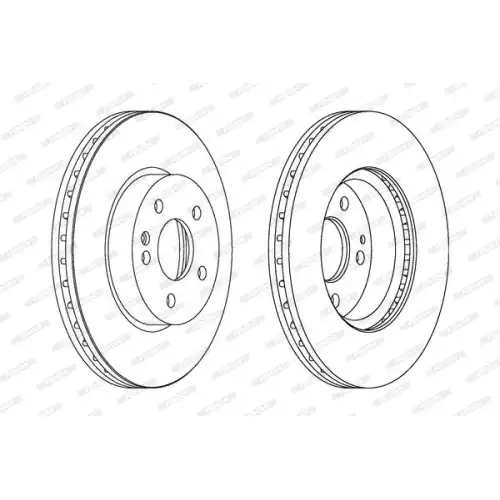 FERODO Ön Fren Diski Havalı Takım 300mm DDF1203