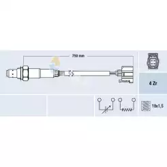 FAE Lambda oksijen Sensörü Arka FAE 77339