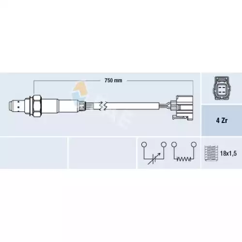 FAE Lambda oksijen Sensörü Arka FAE 77339