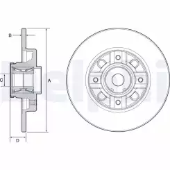 DELPHI Arka Fren Diski Rulmanlı BG9116RS