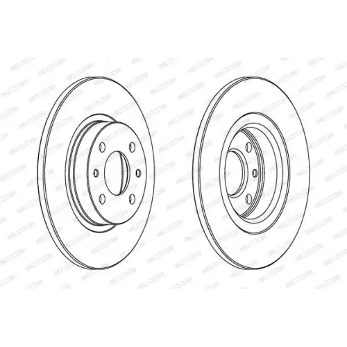 FERODO Ön Fren Diski Düz 257Mm DDF141