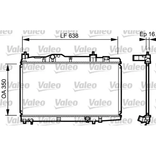 VALEO Motor Su Radyatörü 734916