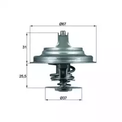 MAHLE Termostat 87°C 211487 TX2587D